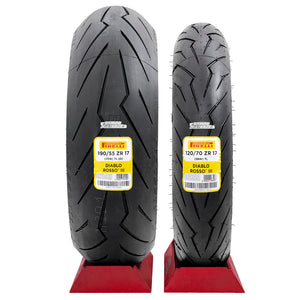 llantas Pirelli Diablo Rosso III 120/70 17 y 190/55 17 R1 ZX