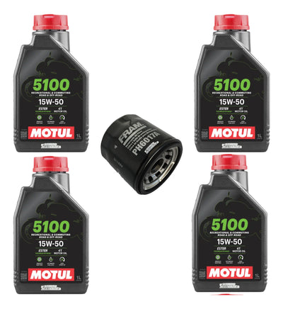 Promo! Deportivas 4 L Aceite Motul 5100 15w50 Filtro Fram