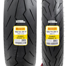Cargar imagen en el visor de la galería, Llantas Pirelli Diablo Rosso Iii 120/70 17 Y 190/55 17 R1 Zx