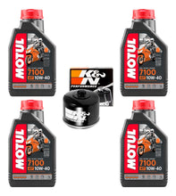 Cargar imagen en el visor de la galería, Aceite Motul 7100 Filtro K&amp;n S1000r R1 1000rr Zx6r Zx10 Gsxr