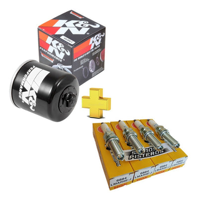 Kit Yamaha R1 09 21 Filtro Aceite K&n Racing Y 4 Bujias Ngk