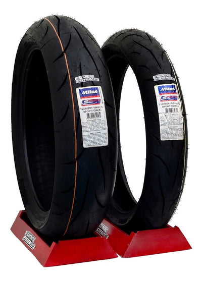 Juego Mitas 150/60 110/70 R17 Sportforce+ R3 Ktm 390 Dominar