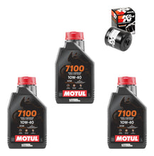 Cargar imagen en el visor de la galería, Kit Aceite Motul 3l 7100 10w40 Y Filtro K&amp;n R6r 600rr Gsxr