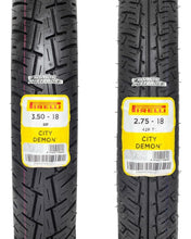 Cargar imagen en el visor de la galería, Llantas 2.75 18 42 Sc/cc Y 3.50 18 62p Cc City Demon Pirelli