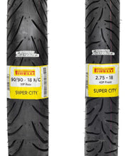 Cargar imagen en el visor de la galería, Llantas 2.75 18 Y 90/90 18 Super City Pirelli Ybr Cgl 125