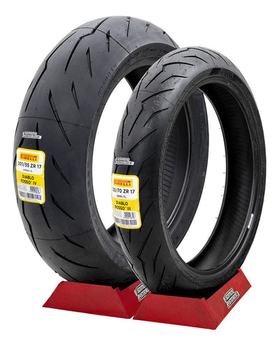 Llantas Pirelli Diablo Rosso Iv 120/70 17 Y 200/55 17 V4 R1