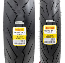 Cargar imagen en el visor de la galería, Llantas Pirelli Diablo Rosso Iii 120/70 17 Y 180/55 17 R6r