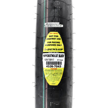 Cargar imagen en el visor de la galería, Llanta Dunlop 120/75 R17 Sportmax Slick R7 Medio R6 V4 S1000