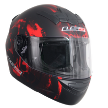 Cargar imagen en el visor de la galería, CASCO LS2 ROOKIE SKULL ROJO MATE FF352 PULSAR R6R FZ R1 R15