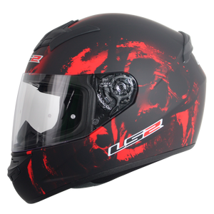 CASCO LS2 ROOKIE SKULL ROJO MATE FF352 PULSAR R6R FZ R1 R15