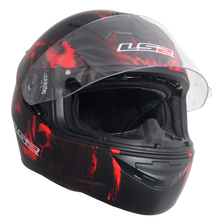 Cargar imagen en el visor de la galería, CASCO LS2 ROOKIE SKULL ROJO MATE FF352 PULSAR R6R FZ R1 R15