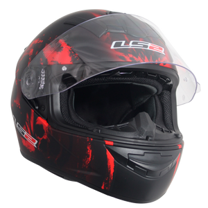 CASCO LS2 ROOKIE SKULL ROJO MATE FF352 PULSAR R6R FZ R1 R15