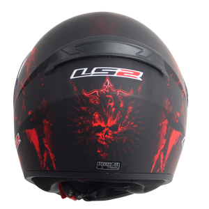 CASCO LS2 ROOKIE SKULL ROJO MATE FF352 PULSAR R6R FZ R1 R15