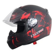 Cargar imagen en el visor de la galería, CASCO LS2 ROOKIE SKULL ROJO MATE FF352 PULSAR R6R FZ R1 R15