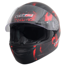 Cargar imagen en el visor de la galería, CASCO LS2 ROOKIE SKULL ROJO MATE FF352 PULSAR R6R FZ R1 R15