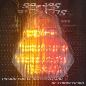 Stop con Direccionales Transparente Yamaha 2008 2016