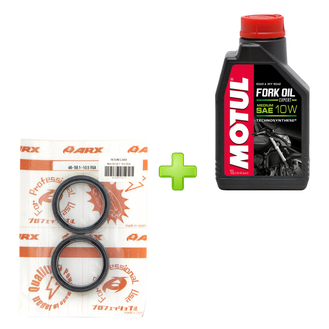KIT RETENES ARX ACEITE MOTUL ZX6R 98 02 ZX9R 98 03 ZX600 5 8