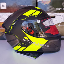 Cargar imagen en el visor de la galería, CASCO MT STINGER BOGOR A3 AMARILLO FLUO MATE PULSAR R6R FZ