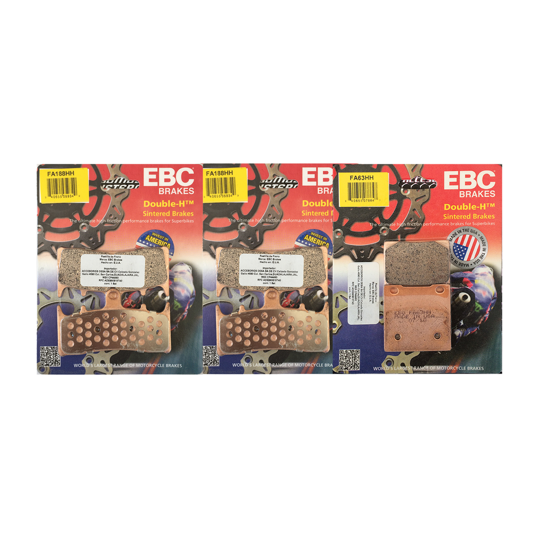 Kit Balatas EBC HH Del Tras GSXR 750 96-99 HAYABUSA 99-07 ZX7R 96-03