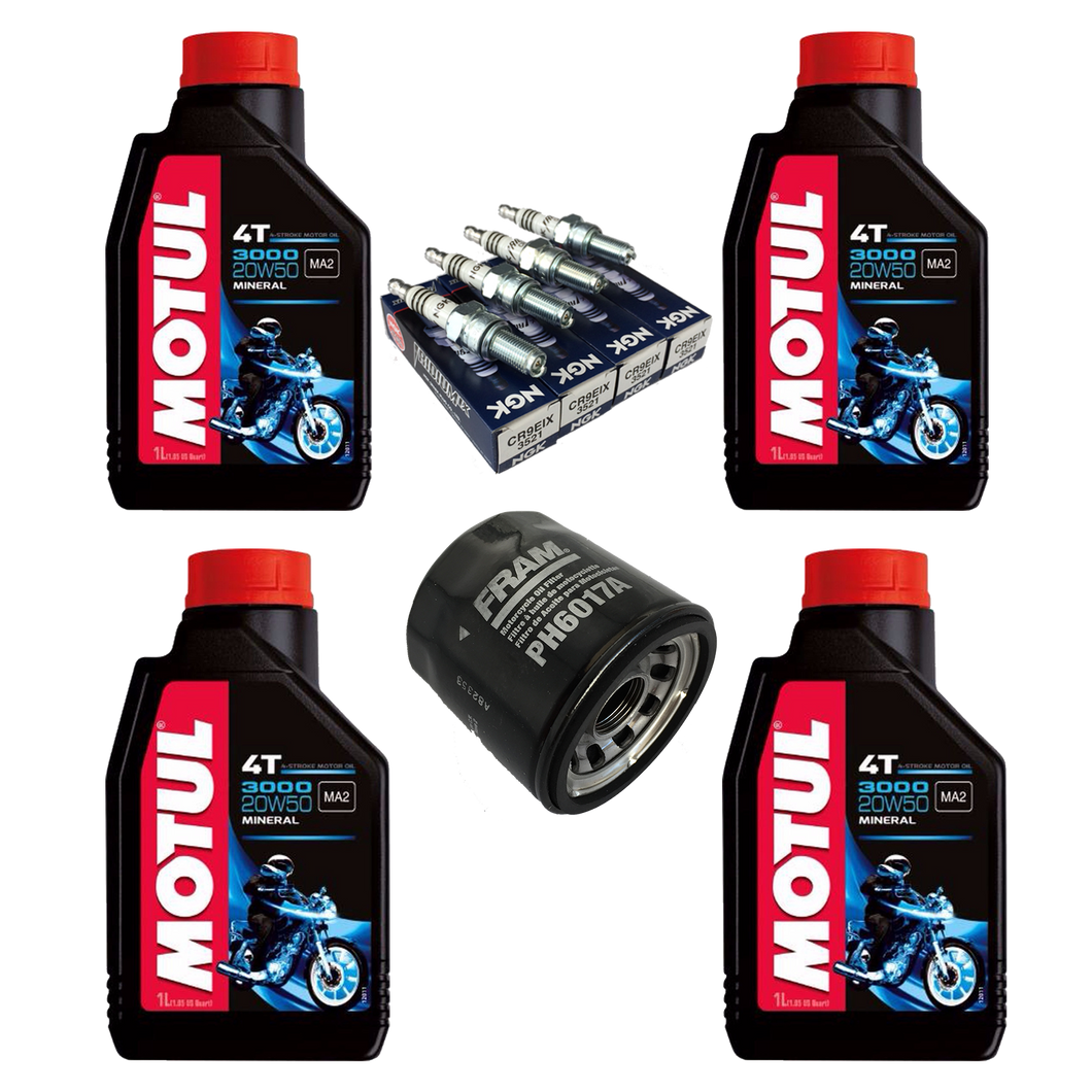 Kit Afinacion 4l Motul 3000 Ngk Fram R1 GSXR 1000RR R6R 600R