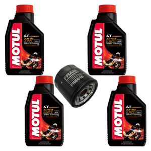 Kit Filtro 4l Aceite Motul 10w40 7100 R6 R1 Gsxr 636 600rr