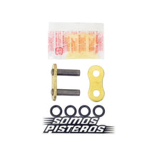 Cargar imagen en el visor de la galería, CANDADO CADENA 525 O RING REMACHADO ORO RK R6R GSXR 600RR