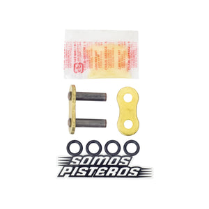 CANDADO CADENA 525 O RING REMACHADO ORO RK R6R GSXR 600RR