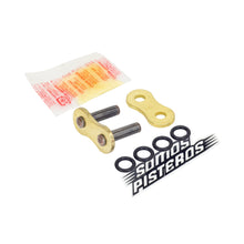 Cargar imagen en el visor de la galería, CANDADO CADENA 525 O RING REMACHADO ORO RK R6R GSXR 600RR