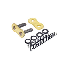 Cargar imagen en el visor de la galería, CANDADO CADENA 525 O RING REMACHADO ORO RK R6R GSXR 600RR