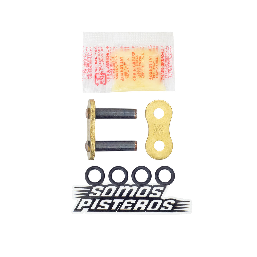 CANDADO CADENA 530 O RING REMACHADO ORO RK R1 GSXR 1000RR