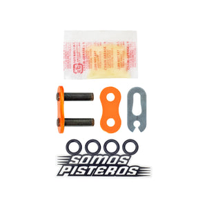 CANDADO CADENA 525 O RING REMACHADO NARANJA RK R6R GSXR 600r