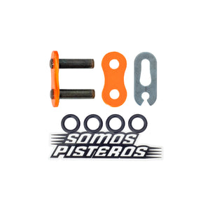 CANDADO CADENA 525 O RING REMACHADO NARANJA RK R6R GSXR 600r