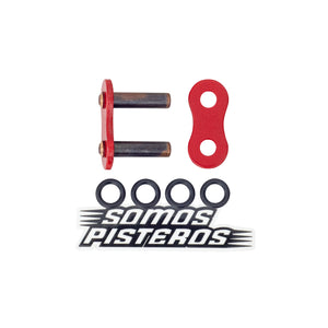 CANDADO CADENA 525 O RING REMACHADO ROJO RK R6R GSXR 600RR