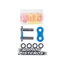 Cargar imagen en el visor de la galería, CANDADO CADENA 530 O RING REMACHADO AZUL RK R1 GSXR 1000RR