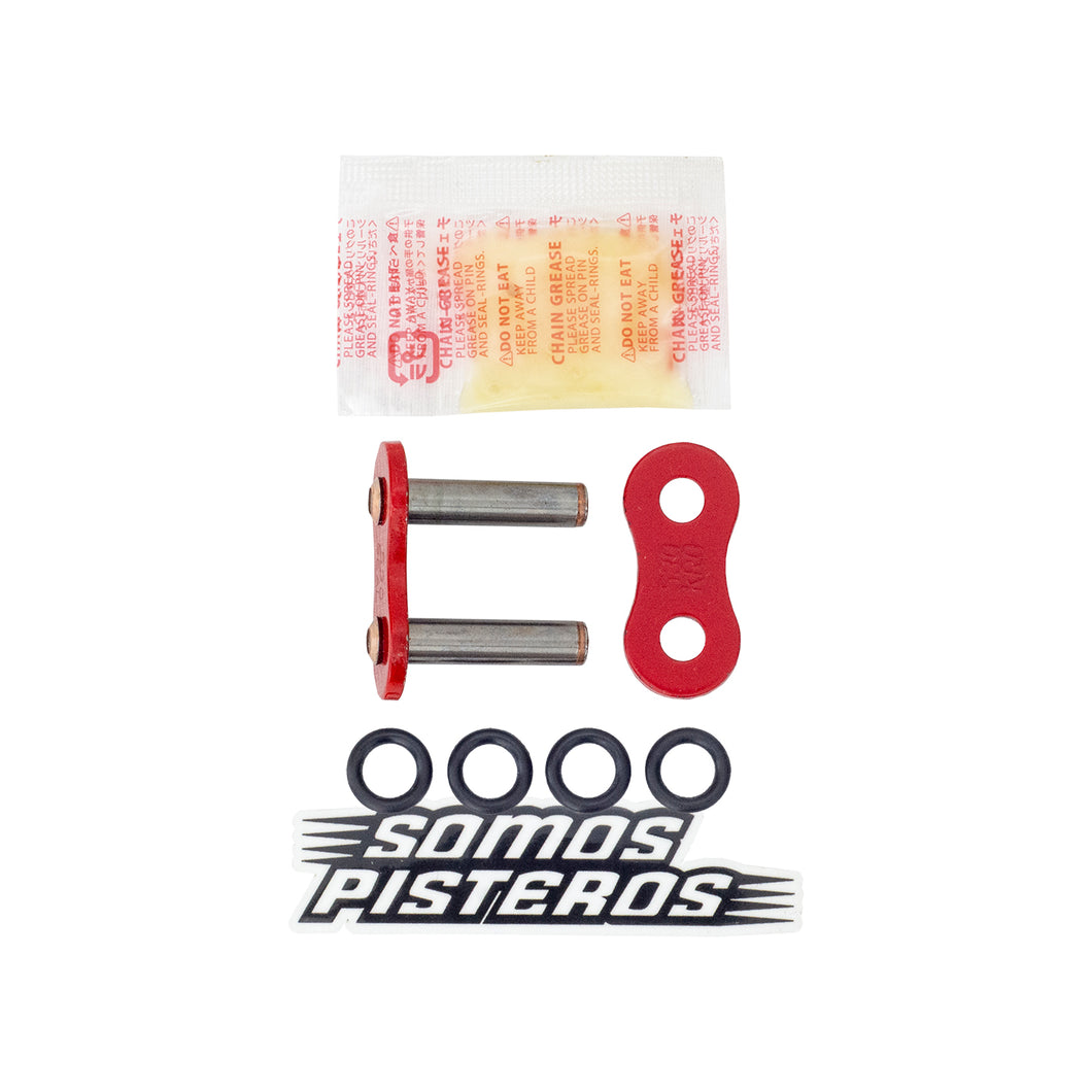 CANDADO CADENA 530 O RING REMACHADO ROJO RK R1 GSXR 1000RR