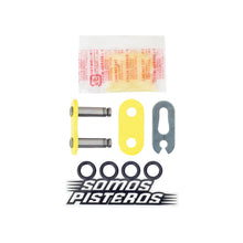 Cargar imagen en el visor de la galería, CANDADO CADENA 520 O RING CLIP AMARILLO FLUO RK PULSAR R3