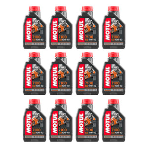 Caja 12 Pz Aceite Motul 7100 10w40 Pulsar Fz R6r R1 Gsxr Zx6