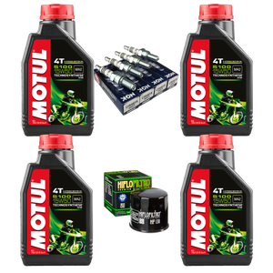 Kit Afinacion Motul 5100 HF NGK R6R R1 GSXR ZX6R ZX10 1000RR