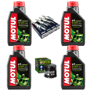 Kit Afinacion Motul 5100 HF NGK R6R R1 GSXR ZX6R ZX10 1000RR