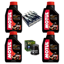 Cargar imagen en el visor de la galería, Kit Afinacion Motul 7100 HF NGK R6R R1 GSXR ZX6R ZX10 1000RR