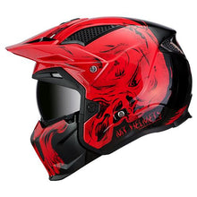 Cargar imagen en el visor de la galería, CASCO MT STREETFIGHTER SV DARKNESS A5 ROJO MATE PULSAR R6R