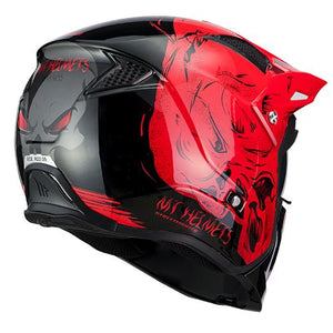 CASCO MT STREETFIGHTER SV DARKNESS A5 ROJO MATE PULSAR R6R