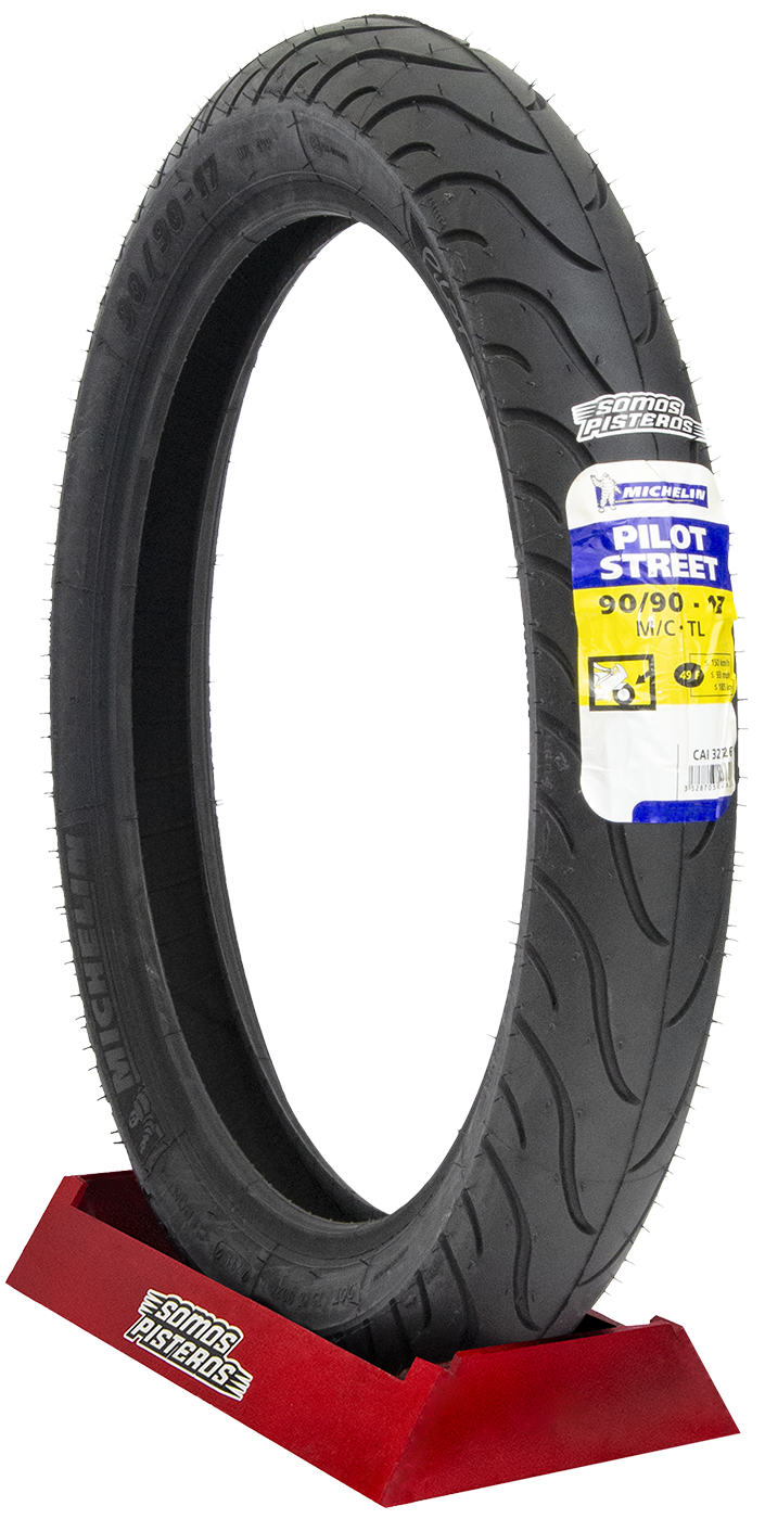 Llanta Michelin 90/90 17 F TL 649P Pilot Street avenger ZRS