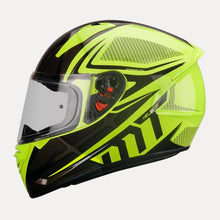 Cargar imagen en el visor de la galería, CASCO MT STINGER ACERO B2 AMARILLO FLUO MATE PULSAR R6R FZ