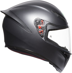 CASCO CERRADO AGV K1 SOLID NEGRO MATE R6R R1 GSXR CBR PULSAR