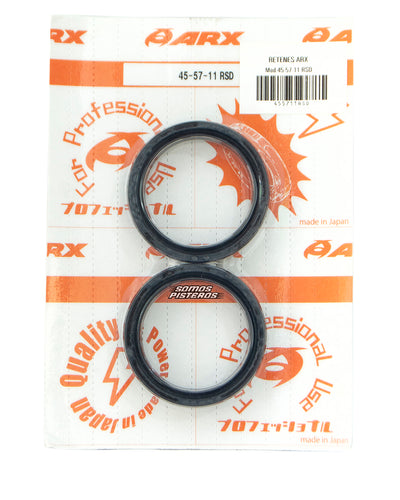 RETENES DE SUSPENSION ARX JAPONESES DOBLE RESORTE 45x57x11