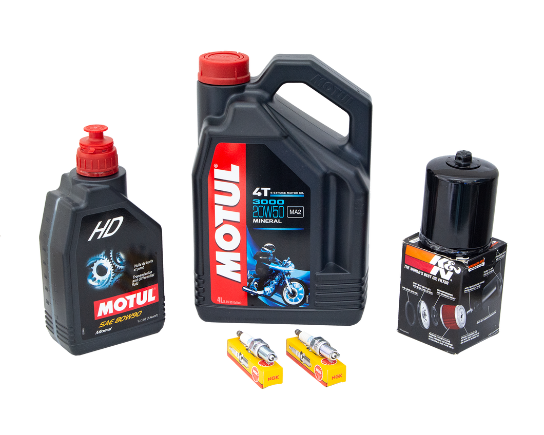 Kit Afinación Harley 3000 20W50 4L 80W90 1L KN171B DCPR8E