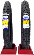 Cargar imagen en el visor de la galería, LLANTAS MICHELIN 2.75 18 Y 90/90 18 CITY PRO CGL125 YBR 125