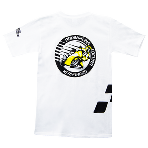 Playera Oficial SP01 Blanco-Amarillo