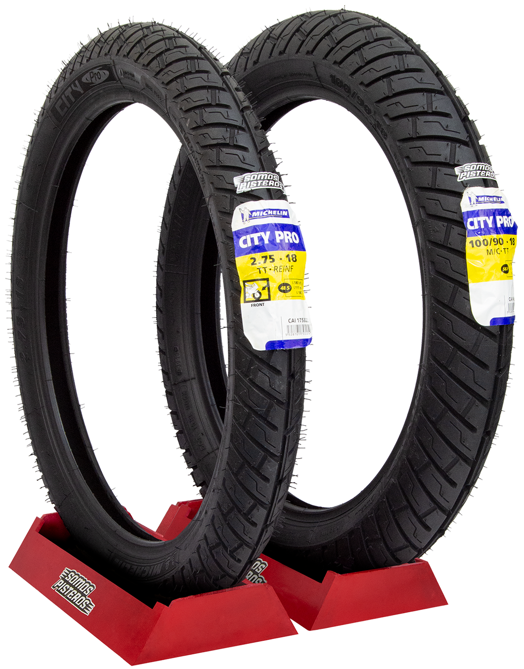 LLANTAS MICHELIN 2.75 18 48sY 100/90 18 56p CITY PRO FT 180